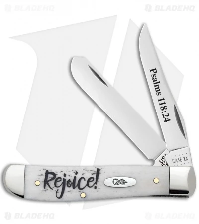 Case Knives Mini Trapper Embellished Smooth Natural Bone (6207 SS) - 60865 Case Knives Mini Trapper Embellished Smooth Natural Bone (6207 SS) - 60865 -Blade HQ Case Knives Mini Trapper Embellished Smooth Natural Bone Psalms 118 24 60865 BHQ 123211 jr