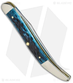 Case Medium Texas Toothpick Knife 3.35" Pocket Worn Blue/Peach Jig (610094 SS) 2 Case Medium Texas Toothpick Knife 3.35" Pocket Worn Blue/Peach Jig (610094 SS) -Blade HQ Case Medium Texas Toothpick Pocket Worn Blue Peach Jig SS BHQ 140662 jr side