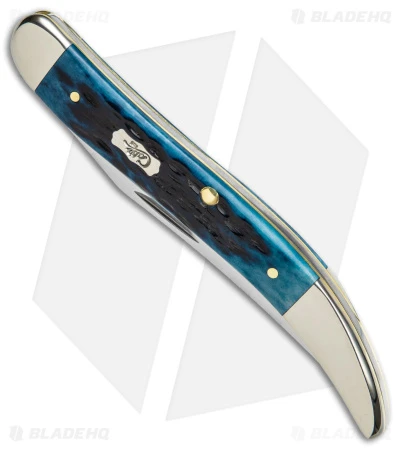 Case Medium Texas Toothpick Knife 3.35" Pocket Worn Blue/Peach Jig (610094 SS) Case Medium Texas Toothpick Knife 3.35" Pocket Worn Blue/Peach Jig (610094 SS) -Blade HQ Case Medium Texas Toothpick Pocket Worn Blue Peach Jig SS BHQ 140662 jr spine