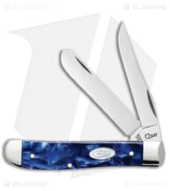 Case Mini Trapper 3.50" Blue Pearl SparXX Kirinite (10207 SS) 23432