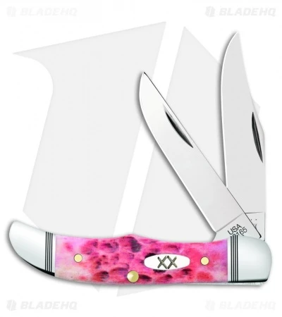 Case Pocket Hunter Knife 2.75" Jigged Raspberry Bone (62165 SS) Case Pocket Hunter Knife 2.75" Jigged Raspberry Bone (62165 SS) -Blade HQ Case Pocket Hunter Jigged Raspberry Bone SS 27723 BHQ 108051 jr