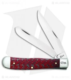 Red & Black Carbon Fiber/G-10 Weave Smooth Trapper (10254 CV)