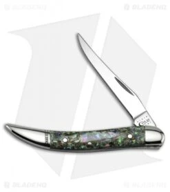 Case Small Texas Toothpick 3.00" Abalone (810096 SS) 12002