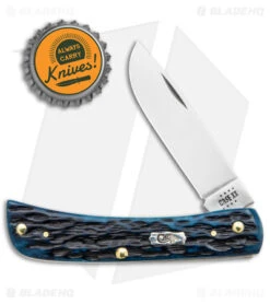 Case Sod Buster Jr Knife 2.8" Pocket Worn Blue Bone/Peach Seed Jig (6137 SS) -Blade HQ Case Sod Buster Jr Knife Pocket Worn Blue Bone Peach Seed Jig SS BHQ 140660 jr bottlecap