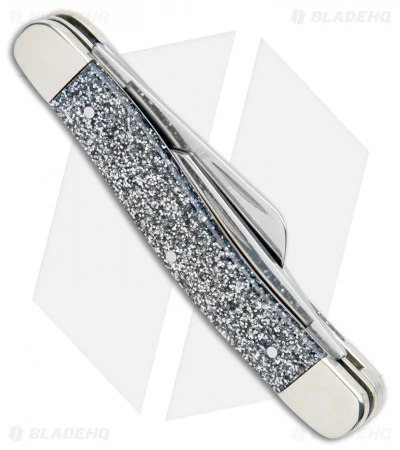 Case Cutlery SparXX⢠Silver Stardust Kirinite® Smooth Medium Stockman (10318 SS) Case Cutlery SparXX⢠Silver Stardust Kirinite® Smooth Medium Stockman (10318 SS) -Blade HQ Case SparXX Silver Stardust Kirinite Smooth Medium Stockman 23522 BHQ 101110 jr side