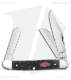 Case Stockman Traditional Knife 3.875" Bermuda Green Jigged Bone (6347 SS) 23057