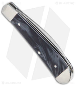 Case Swayback Knife 3" Black Pearl Kirinite (TB101117 SS) USA 2 Case Swayback Knife 3" Black Pearl Kirinite (TB101117 SS) USA -Blade HQ Case Swayback Knife Black Pearl Kirinite SS BHQ 138432 jr side