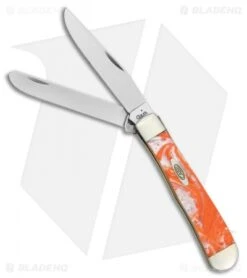 Case Trapper Knife 4.125" Tennessee Orange Corelon (9254 SS) 9254TN
