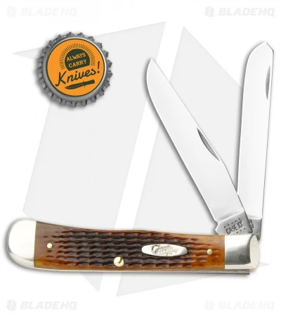 Case Trapper Traditional Knife 4.125" Antique Corn Cob Jigged Bone (6254 SS) Case Trapper Traditional Knife 4.125" Antique Corn Cob Jigged Bone (6254 SS) -Blade HQ Case Trapper Traditional Antique Corn Cob Jigged Bone SS 27899 BHQ 107863 jr bottlecap