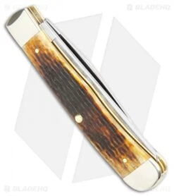 Case Trapper Traditional Knife 4.125" Antique Corn Cob Jigged Bone (6254 SS) 2 Case Trapper Traditional Knife 4.125" Antique Corn Cob Jigged Bone (6254 SS) -Blade HQ Case Trapper Traditional Antique Corn Cob Jigged Bone SS 27899 BHQ 107863 jr side