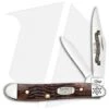 Case US Army Peanut Knife 2.875" Rogers Jig Burnt Walnut Bone (6220 SS) 15030