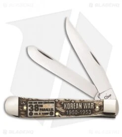 Case War Series Trapper Korean War Traditional Knife 4.125" Bone (6254 SS) 22031