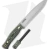 Casstrom No. 14 SFK Fixed Blade Knife W/ Fire Striker Green Micarta (5.5" Satin)