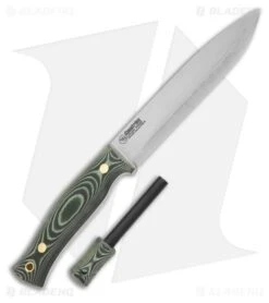 Casstrom No. 14 SFK Fixed Blade Knife W/ Fire Striker Green Micarta (5.5" Satin)