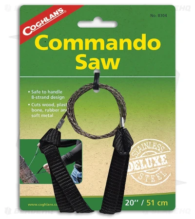 Coghlan's Commando Wire Saw Coghlan's Commando Wire Saw -Blade HQ Coghlans Commando Saw Black BHQ 102366 jr