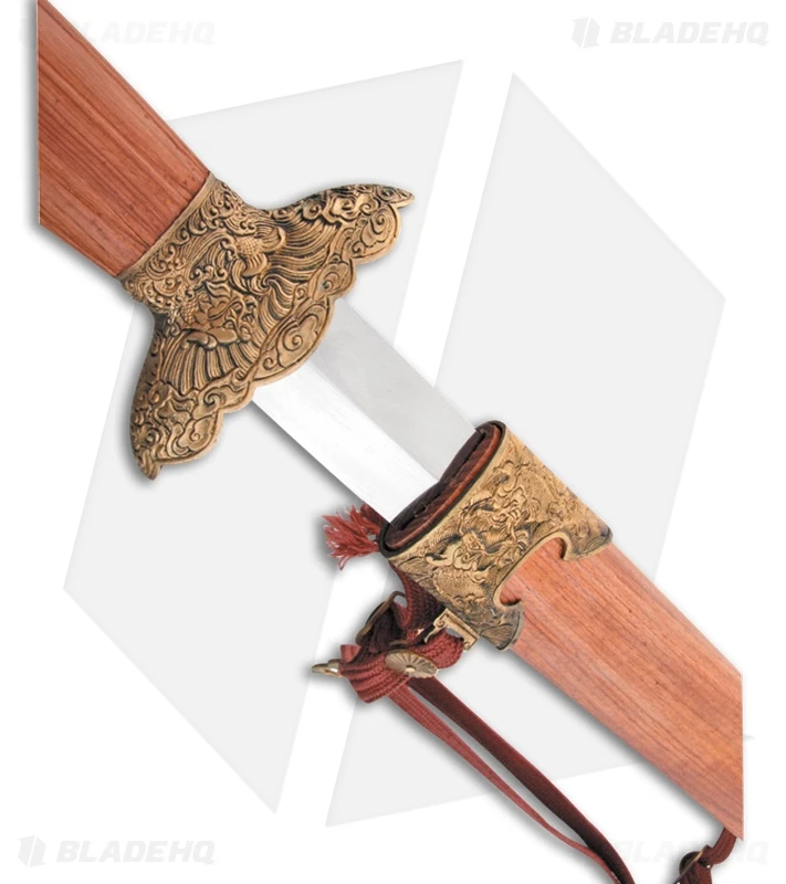 Cold Steel Gim Sword Redwood w/ Brass Guard (30" Satin) 88G Cold Steel Gim Sword Redwood W/ Brass Guard (30" Satin) 88G -Blade HQ Cold Steel Gim Sword Redwood Brass Guard Satin BHQ 44188 er large