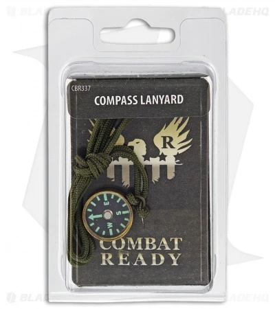 Combat Ready Cognizant Green Brass Compass CBR337 Combat Ready Cognizant Green Brass Compass CBR337 -Blade HQ Combat Ready Cognizant Green Brass Compass BP 20584 jr package