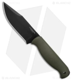 Condor Fighter Fixed Blade Knife Army Green Thermoplastic (4.7" Black)
