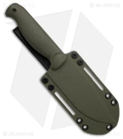 Condor Fighter Fixed Blade Knife Army Green Thermoplastic (4.7" Black) -Blade HQ Condor Fighter Fixed Blade Knife Army Green Thermoplastic 4in Black BHQ 203960 td side large