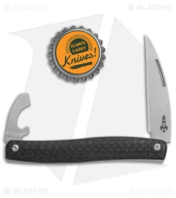 D Rocket Designs Serpentine Slip Joint Pocket Knife Carbon Fiber (2.25" SW) -Blade HQ D Rocket Design Serpentine SJ CF SW BHQ 143558 jr bottlecap 2