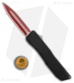 EOS Harpoon OTF Automatic Knife Dagger Black Aluminum (3.75" Two-Tone Red) 3 EOS Harpoon OTF Automatic Knife Dagger Black Aluminum (3.75" Two-Tone Red) -Blade HQ EOS Harpoon OTF Auto Dagger Black Aluminum Raw TT Red BHQ 176938 jr bottlecap