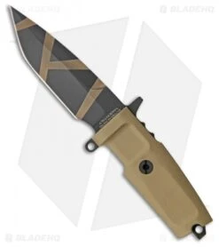 Extrema Ratio Col Moschin C Fixed Blade Knife Tan Forprene (4.25" Black)