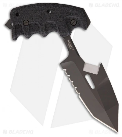 Extrema Ratio S.E.R.E 1 Fixed Blade Knife (5.875" Black Serr) Extrema Ratio S.E.R.E 1 Fixed Blade Knife (5.875" Black Serr) -Blade HQ Extrema Ratio SERE 1 black serr BHQ 46534 er
