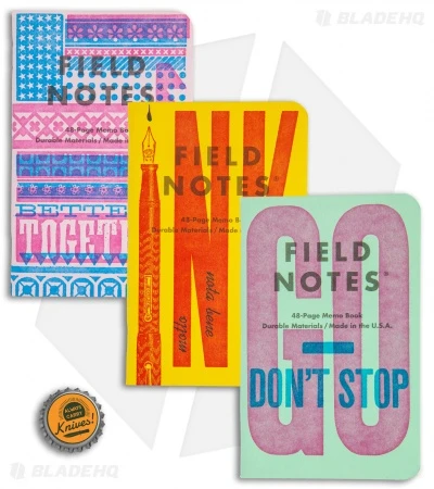 Field Notes Memo Ruled 3-Pack - United States of Letterpress FNC-48b Field Notes Memo Ruled 3-Pack - United States Of Letterpress FNC-48b -Blade HQ Field Notes Memo Ruled 3 Pack United States Letterpess FNC 48B BHQ 119814 jr bottlecap