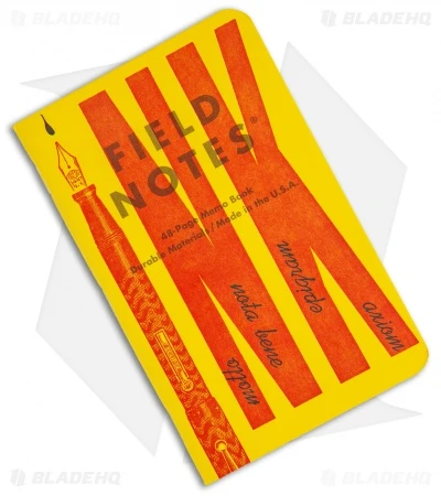 Field Notes Memo Ruled 3-Pack - United States of Letterpress FNC-48b Field Notes Memo Ruled 3-Pack - United States Of Letterpress FNC-48b -Blade HQ Field Notes Memo Ruled 3 Pack United States Letterpess FNC 48B BHQ 119814 jr yellow