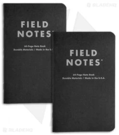 Field Notes Pitch Black Dot Graph 2-Pack (4.75" X 7.5") FN-35