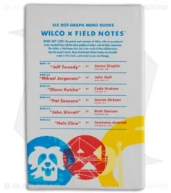 Field Notes Wilco X Field Notes Box Set FNxW01 -Blade HQ Field Notes Wilco x Field Notes Box Set FNxW01 BHQ 105280 jr box back