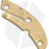 Flytanium Brass Backspacer For Spyderco Delica - Stonewash