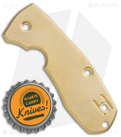 Flytanium Brass Scale for Spyderco Techno 2 - Antique Stonewash Flytanium Brass Scale For Spyderco Techno 2 - Antique Stonewash -Blade HQ Flytanium Brass Scale Spyderco Techno 2 BHQ 112241 jr bottlecap