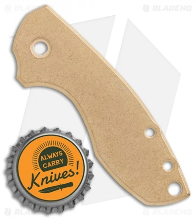 Flytanium Brass Scale for CRKT Pilar Flytanium Brass Scale For CRKT Pilar -Blade HQ Flytanium Brass Scales CRKT Pilar BHQ 89850 jr bottlecap
