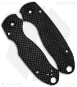 Flytanium Custom Classic Carbon Fiber Scales For Spyderco Para 3 Knife