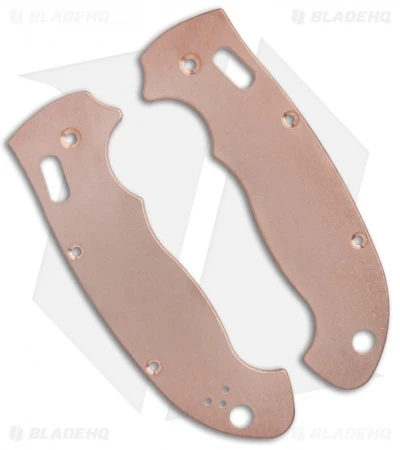 Flytanium Custom Copper Scales for Spyderco Manix 2 XL - Stonewash Flytanium Custom Copper Scales For Spyderco Manix 2 XL - Stonewash -Blade HQ Flytanium Copper Manix 2 XL Scales BHQ 103760 jr