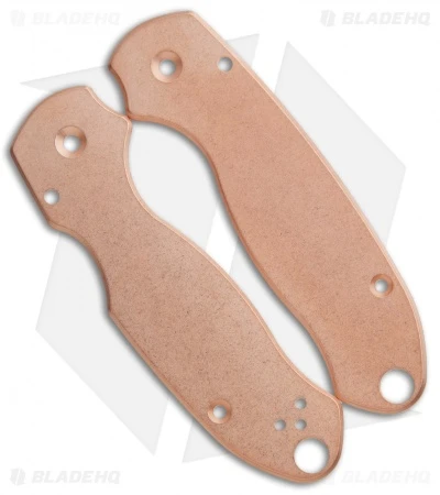 Flytanium Custom Classic Copper Scales for Spyderco Para 3 Knife Flytanium Custom Classic Copper Scales For Spyderco Para 3 Knife -Blade HQ Flytanium Copper Scales Spyderco Paramilitary 3 BHQ 89842 jr