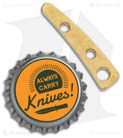 Flytanium Custom Brass Backspacer for CRKT Pilar - Antique Stonewash Flytanium Custom Brass Backspacer For CRKT Pilar - Antique Stonewash -Blade HQ Flytanium Custom Brass Backspacer CRKT Pilar Antique Brass BHQ 118510 jr bottlecap