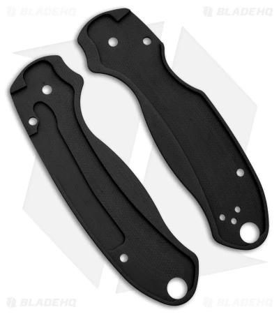 Flytanium Lotus Black G-10 Scales for Spyderco Paramilitary 3 Knife Flytanium Lotus Black G-10 Scales For Spyderco Paramilitary 3 Knife -Blade HQ Flytanium Lotus Black G 10 Scales for Spyderco Para 3 Knife BHQ 178402 jr back