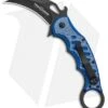 Fox Karambit Folding Knife Blue Twill G-10 (3" Black) 479BLT