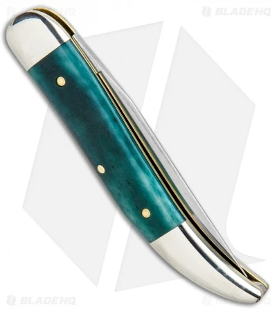 GEC #12 Tidioute Cutlery Toothpick Pocket Knife 4.0" Aqua Camel Bone 128119 GEC #12 Tidioute Cutlery Toothpick Pocket Knife 4.0" Aqua Camel Bone 128119 -Blade HQ GEC 12 Tidioute Cutlery Toothpick Aqua Camel Bone 128119 BHQ 97752 jr side