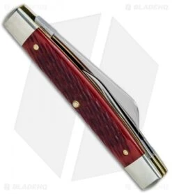 GEC #13 Tidioute Cutlery Congress Whittler Pocket Knife 3.6" Rust Red Jig Bone -Blade HQ GEC 13 Tidioute Cutlery Congress Whittler Rust Red Jig Bone 133317 BHQ 78006 jr side