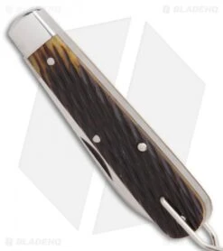 GEC #15 Tidoute Huckleberry Boy's Knife 3.3" Antique Yellow Jigged Bone B&C -Blade HQ GEC 15 Tidioute Huckleberry Boys Knife Antique Yellow Jigged Bone BHQ 86350 er spine