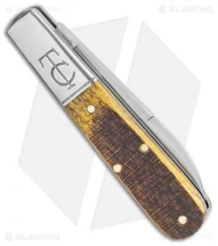 GEC #15 Tidoute Barlow Slip Joint Knife Sawn Osage Wood (2.8" Satin) 152121 -Blade HQ GEC 15 Tidoute Barlow Knife Rough Sawn Osage Wood 2.75 Satin 152121 BHQ 121323 LS Side