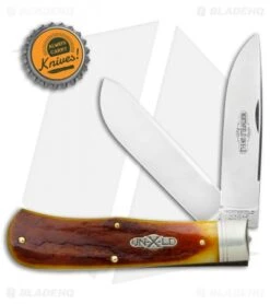 GEC #23 Pioneer Trapper Pocket Knife 4.5" Antique Autumn Natural Bone 3 GEC #23 Pioneer Trapper Pocket Knife 4.5" Antique Autumn Natural Bone -Blade HQ GEC 23 Pioneer Trapper Pocket Knife Antique Autumn Natural Bone BHQ 113945 jr bottlecap