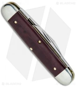 GEC #35 Tidioute Cutlery Churchill Pocket Knife 3.75" Maroon Linen Micarta 2 GEC #35 Tidioute Cutlery Churchill Pocket Knife 3.75" Maroon Linen Micarta -Blade HQ GEC 35 Tidioute Cutlery Churchill Maroon Linen Micarta 351217 BHQ 78010 jr side