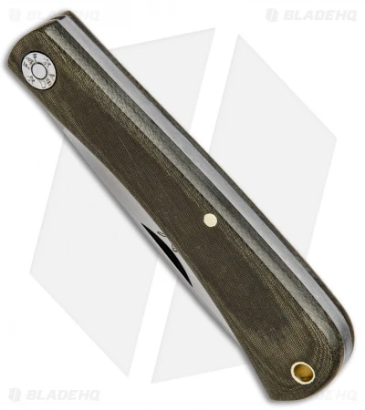 GEC #71 Farm & Field Bull Nose Slip Joint OD Green Micarta (3.1" Satin) 715118 GEC #71 Farm & Field Bull Nose Slip Joint OD Green Micarta (3.1" Satin) 715118 -Blade HQ GEC 71 Farm and Field Bull Nose SJ OD Green Micarta Satin 715118 BHQ 84088 jr spine