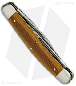 GEC #82 Tidioute Cutlery Dixie Stockman Pocket Knife 4.1" Nat Micarta 828318 2 GEC #82 Tidioute Cutlery Dixie Stockman Pocket Knife 4.1" Nat Micarta 828318 -Blade HQ GEC 82 Tidioute Cutlery Dixie Stockman Nat Micarta 828318 BHQ 92519 jr side