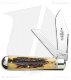 GEC #86 Northfield UN-X-LD Oil Field Jack Pocket Knife Sambar Stag 861219