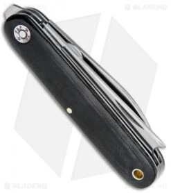 GEC #35 Farm & Field Calf Pen Pocket Knife 3.6" Black Micarta 350217 2 GEC #35 Farm & Field Calf Pen Pocket Knife 3.6" Black Micarta 350217 -Blade HQ GEC Farm Field Calf Pen Knife Black Micarta GEC350217B BHQ 76227 jr side